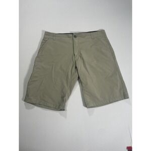 Kuhl Shift Amphibia Khaki Shorts Mens 36 Nylon Polyester Stretch 10" Inseam 5129